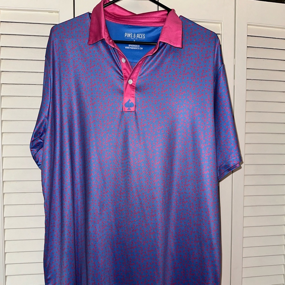 Pins and Aces golf shirt